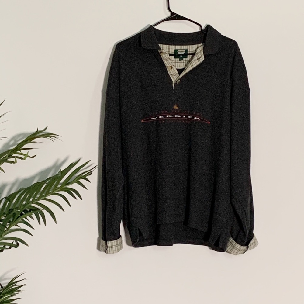 Vintage long sleeve polo shirt